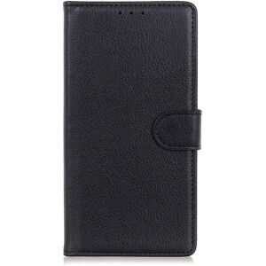 INCOVER iPhone 13 Pro Max PU Litchi Skinn Deksel med Lommebok - Svart