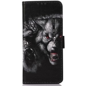 INCOVER iPhone 13 Pro Max PU Skinn Flip Deksel med Kortholder - Ulv