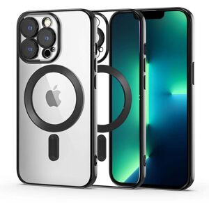 iPhone 13 Pro Tech-Protect MagShine Deksel - MagSafe Kompatibel - Gjennomsiktig / Svart