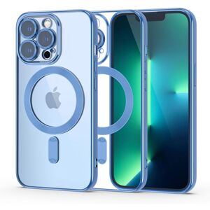 iPhone 13 Pro Tech-Protect MagShine Deksel - MagSafe Kompatibel - Gjennomsiktig / Blå