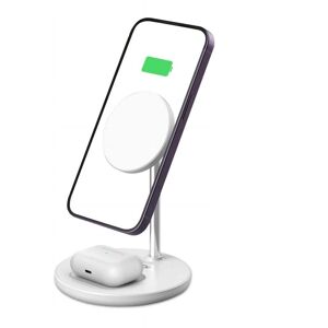 Tech-Protect A21 2-in-1 Trådløs Lader 15W - Hvit