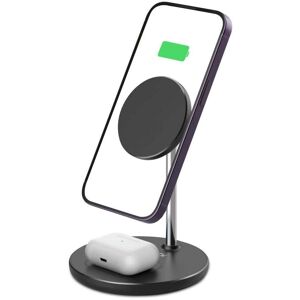 Tech-Protect A21 2-in-1 Trådløs Lader 15W - Svart
