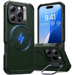 ESR iPhone 16 Pro Cyber Armor Deksel med Kickstand - MagSafe Kompatibel - Grønn