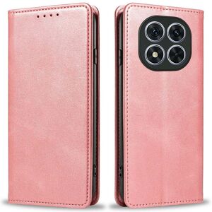 EIDERWOOD Xiaomi Redmi Note 14 Pro 5G Deksel i kunstskinn med kortholder og magnetlukking - Rose Gold
