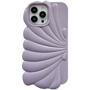 INCOVER iPhone 14 Pro Fleksibelt Deksel - Seashell Design - Lilla
