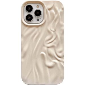 INCOVER iPhone 13 Pro Fleksibelt Deksel - Bølget Design - Beige