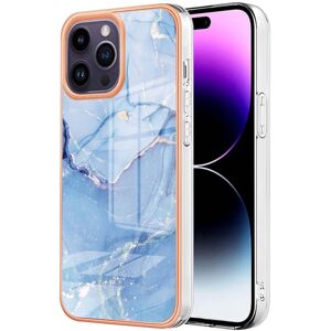 INCOVER iPhone 15 Pro Max Plastdeksel - Lyse Blå Marmor