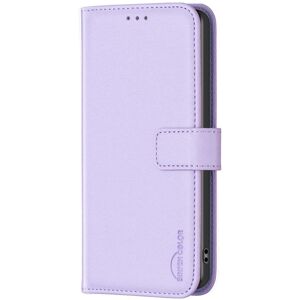 EIDERWOOD Motorola Edge 50 Pro Kunst Skinn Flip Deksel m. Stativ & Lommebok - Lavendel