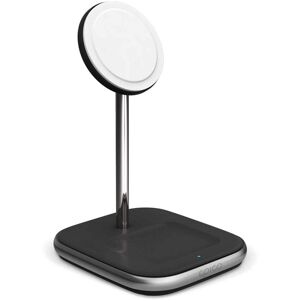 Epico Magnetisk 2-i-1 Trådløs Lader 15W m. PD 20W Vegglader - MagSafe Kompatibel - Svart