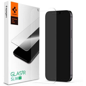iPhone 12 / 12 Pro Spigen Glas.tr Slim HD Skjermbeskyttelse - Case Friendly - Gjennomsiktig