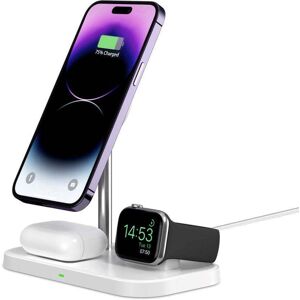 Tech-Protect A22 3-in-1 Magnetisk Trådløs Lader 15W - Hvit