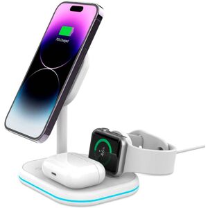 Tech-Protect A27 3-i-1 10W Magnetisk Trådløs Lader - Hvit