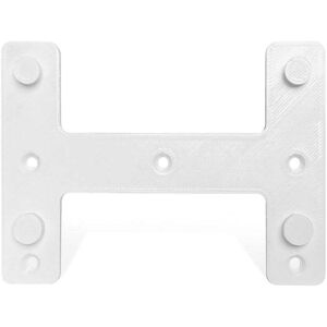 Light Solutions - Usynlig Veggbrakett for 2x Philips Hue Bridge 2.1 - Hvit