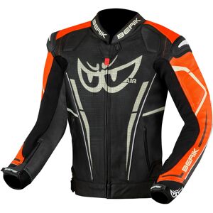 Berik Street Pro Evo Motorsykkel skinnjakke 56 Svart Oransje
