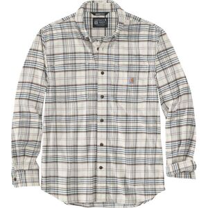 Carhartt Midweight Flannel Plaid Skjorte M Beige