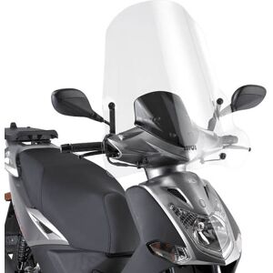 GIVI frontrute gjennomsiktig, >550 mm høy, 640 mm bred for Kymco Agility 50-125-150-200 R16 (08-21) Frontrute