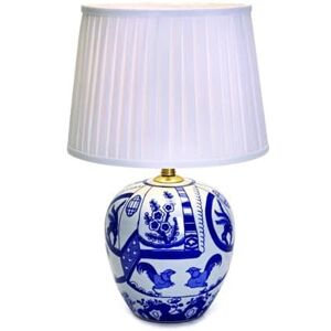 Göteborg Bordlampe 45cm Blå/hvit