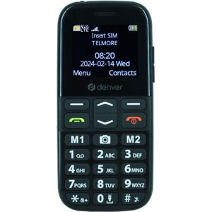 Denver 4G-knapptelefon med SOS/alarmknapp og store, tydelige knapper