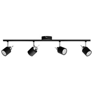 Philips Meranti-spotlys til tak/vegg, 4 stk., Overflateegnet, GU10, 4 ampuller, 220-240 V, Sort