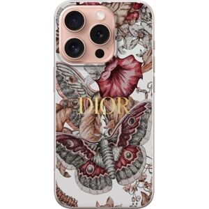 Apple iPhone 16 Pro Gjennomsiktig deksel Blomster D I O R