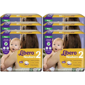 Libero Newborn 2 34 fraldas Pack 6 unidades