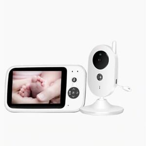 Generic Monitor de Bebê Sem Fio de 3,2 Polegadas Protetor de Voz Bidirecional Suporte de Música Tocando Monitoramento de Temperatura Ambienteue