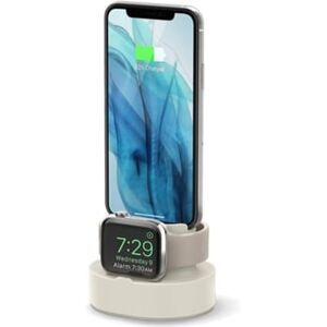 Yemaesre Mini Charging Hub Dual Charging Stand Compatível Com Apple Watch 38 42 40 44mm Series 6 Se 5 4 3 2 1 Airpods 2 1 Iphone 12 Xs Max Xr E