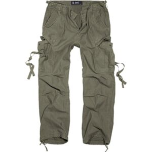 Brandit Calça Calças Longas M65 Vintage Verde S Homem