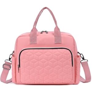 Chrui Bolsa Para Fraldas De Bebê, Grande Capacidade À Prova Dágua Para Mamãe E Papai (rosa)