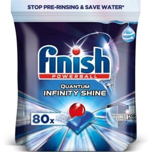 Finish Pastilhas para Máquina de Lavar Loiça Powerball Quantum Infinity Shine (80 Pastilhas)