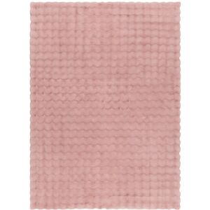 Tapete Bubble - Poliéster - Medidas: 60 x 110 cm - Cor: Rosa - Homycasa