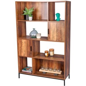 Estante Joya - Carvalho - Medidas: 100 x 35 x 156 cm - Cor: Castanho - Homycasa