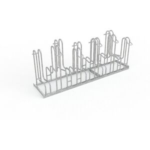 WSM Suporte para bicicletas, dos dois lados, 10 lugares, largura dos pneus até 55 mm