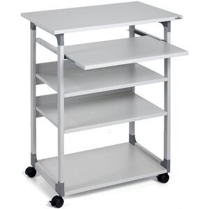 DURABLE Trolley informático , versão para posição em pé, cinzento claro, Trolley informático, versão para posição em pé, cinzento claro. Elevada funcionalidade. Utilizável numa posição sentada ou em pé. Rodas reguláveis em altura para o transporte fácil.