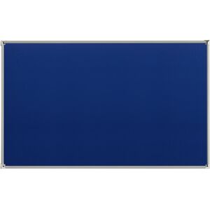 eurokraft pro Quadro de pinos com moldura de alumínio, forro em tecido, azul, LxA 1800 x 1200 mm