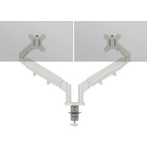 Leitz Ergo Braço de monitor duplo economizador de espaço, capacidade de carga 9 kg, cinzento claro