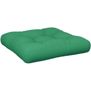 Vidaxl Almofadão móvel de paletes Verde Tecido (50x50x12 cm)