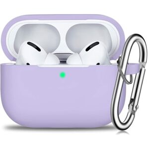 Jedbesetzt Capa Airpods Pro com Chaveiro Acessórios de Proteção Total de Silicone para Mulheres Homens e Meninas com Apple 2019 Capa Airpods Pro Mais Recente