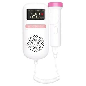 Yemaesre Sonar Doméstico Portátil Detector De Frequência Cardíaca Pré Natal Para Bebês Rosa