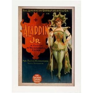 Nacnic O Póster Vintage de Aladdin Jr. com imagens de publicidade antigas e antigas.