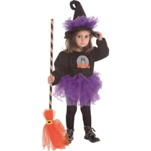 Disfrazzes Fato de Bebé Bruxa Tutu Roxo E Preto (Tam: 2 a 3 anos)