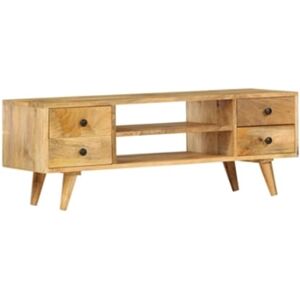 Comfortxl Móvel de Tv 110X35X40 Cm Madeira de Mangueira Maci?A