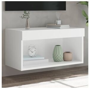 Pangshiyuan Móvel de Tv com Luzes Led 60X30X30 Cm Branco