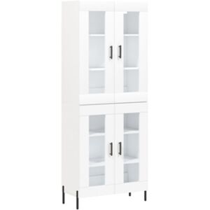 Vidaxl Aparador alto Branco Madeira processada (69,5x34x180 cm)