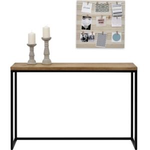 Ds Muebles Mesa Consola Icub - industrial vintage preta (30x120x80cm)