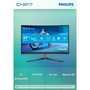 Monitor Philips - 27" Full HD Curvo VA / 280Hz / 1ms - 27M2C5200W/00