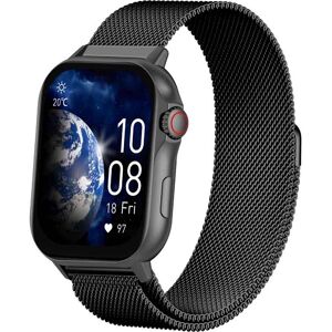 Bracelete Milanesa Smartwatch iS Preto