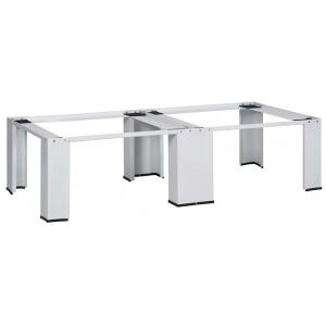 Vidaxl Pedestal Duplo Da Máquina De Lavar E Secar Branco