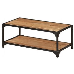 Vidaxl Mesa Central De Madeira Maciça De Acácia 90x45x35 Cm