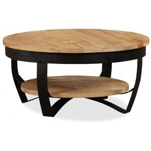 Vidaxl Mesa Central De Madeira Maciça De Mangue 65x32 Cm